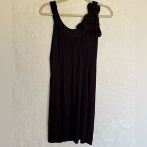Nordstrom Black Pleated Maxi Sundress